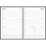 Collins Boston A43 Week To View Diary Black Even Year