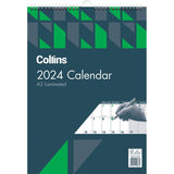 Collins Calendar A3 Month To View Laminated Wiro Even Year