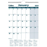 Collins Calendar A3 Month To View Laminated Wiro Even Year