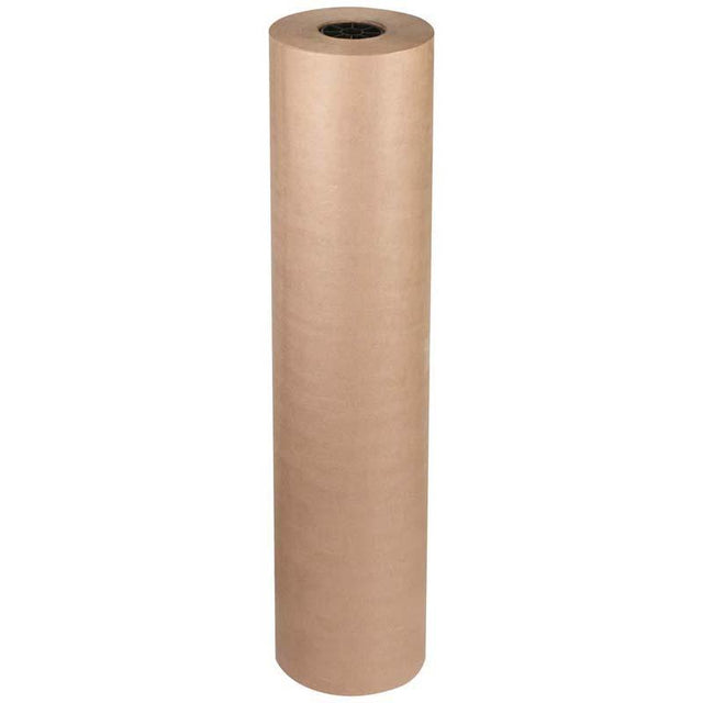 Croxley brown kraft paper roll 0.90x100m, 60gsm, perfect for eco-friendly packaging and crafting projects.