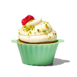 Vibrant OXO silicone baking cups in assorted colors, ideal for cupcakes and snacks, featuring non-stick and easy-lift design.