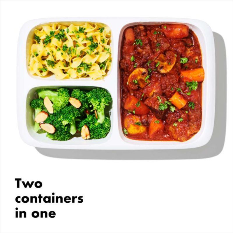 OXO Good Grips Prep & Go Divided Container | 0.9L