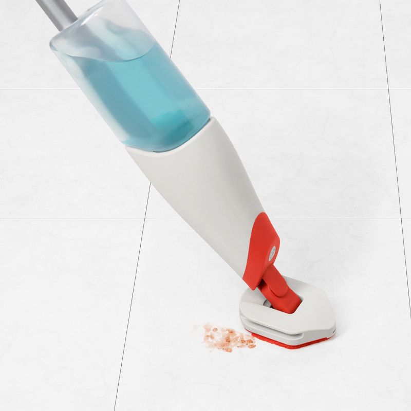 OXO - Microfiber Spray Mop with Slide-Out Scrubber