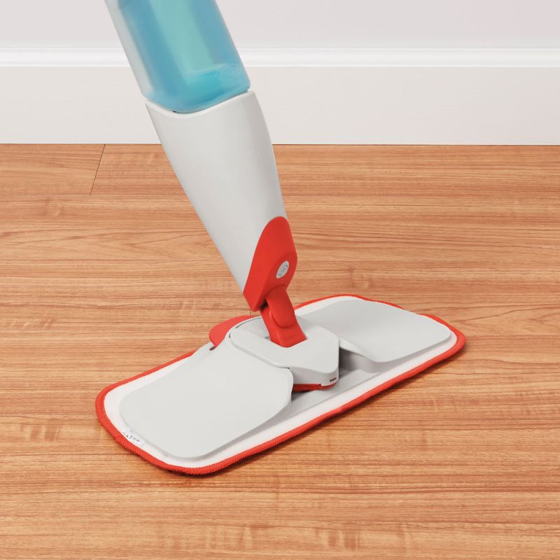 OXO - Microfiber Spray Mop with Slide-Out Scrubber