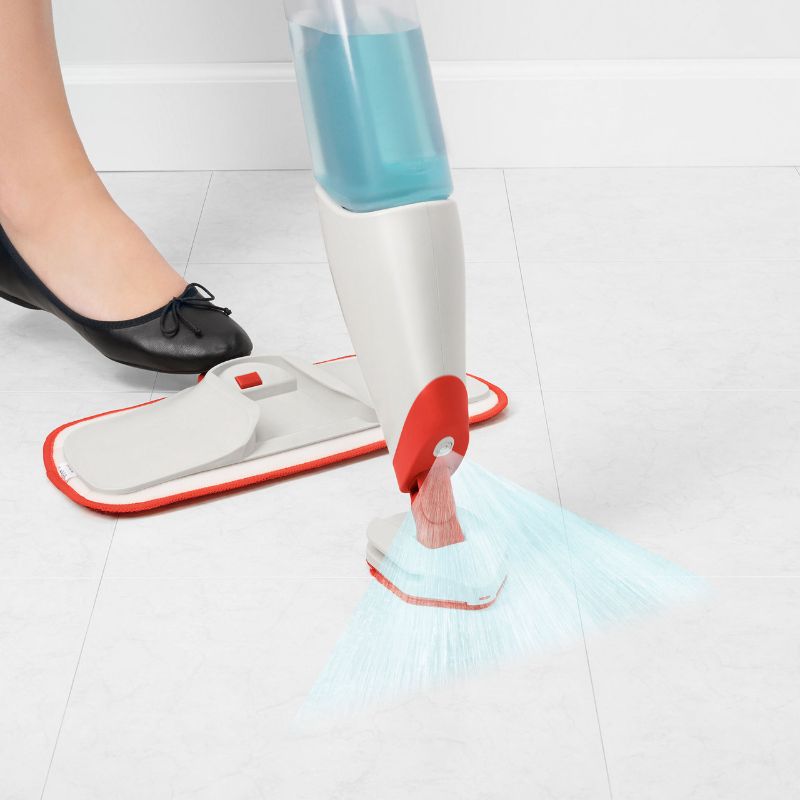 OXO - Microfiber Spray Mop with Slide-Out Scrubber