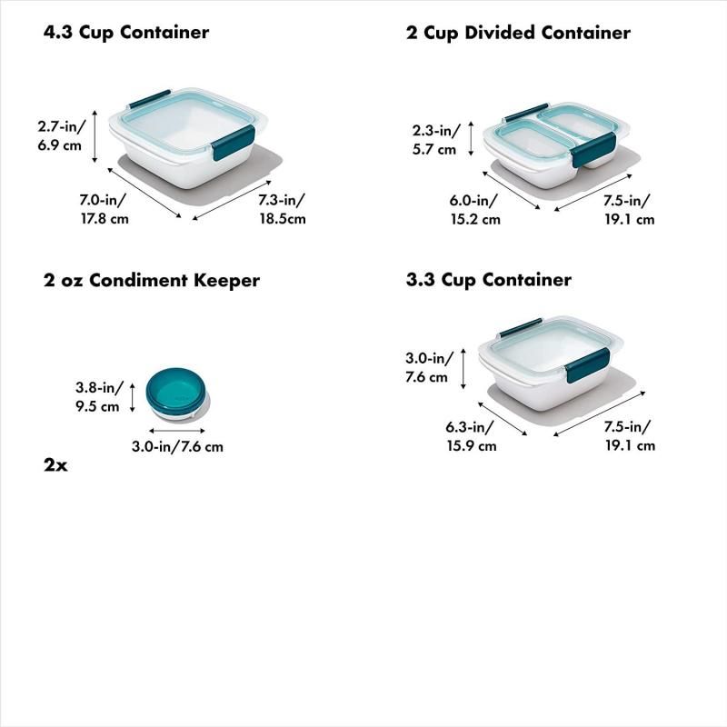 OXO Good Grips Prep & Go 10-Piece Container Set