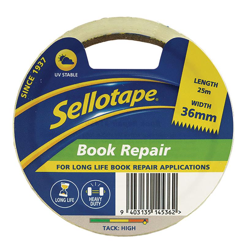 Sellotape 1450 Book Repair Tape 36mmx25m