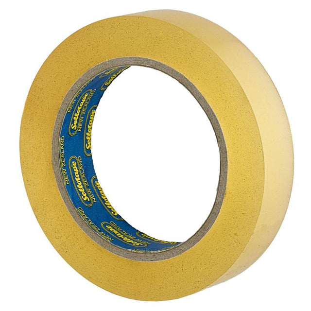 Clear Sellotape 1545 PP, 24mm x 100m, extra strong adhesive tape ideal for packaging, crafting, and organizing.