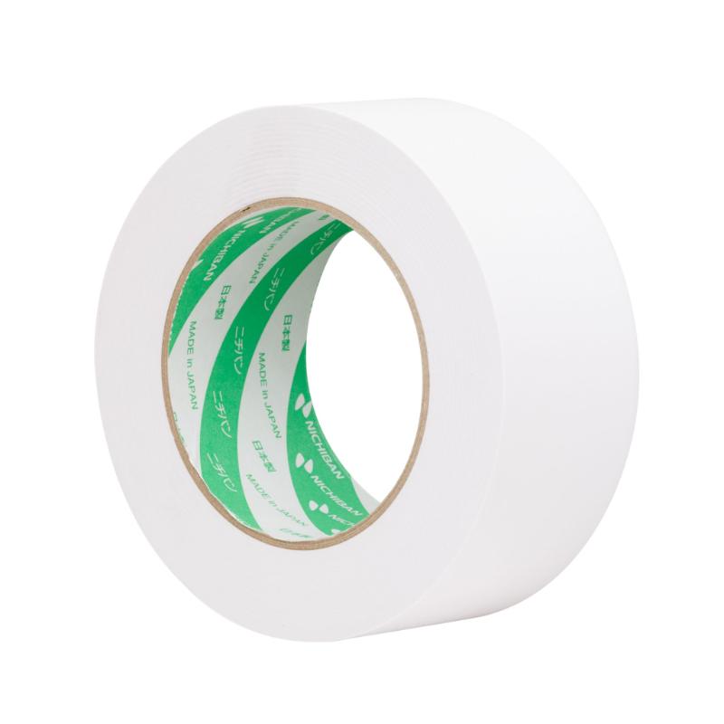 White Sellotape Kraft Paper Tape, 50mm x 50m, ideal for secure packaging, splicing, and carton sealing; eco-friendly option.