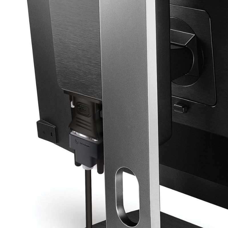 Alogic DVI-I to VGA Adapter connecting DVI outputs to VGA displays, supporting resolutions up to 2048 x 1536.