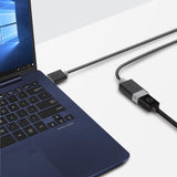 Alogic USB 3.0 Type A to A Extension Cable, 2m, high-speed data transfer, male to female connection, reduced EMI/RFI interference.