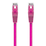 Alogic Pink CAT6 Network Cable, 24AWG stranded copper, 50µm gold RJ45 connectors, RoHS compliant, 2-year warranty.