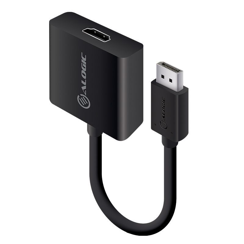 Alogic 20cm DisplayPort 1.2 to HDMI Adapter Male to Female with 4K@60Hz Support