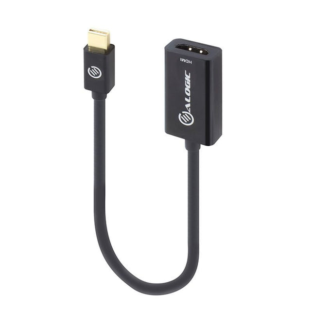 Alogic Mini DisplayPort to HDMI Adapter, 20cm, enables seamless HD video and audio transfer from devices to HDMI displays.