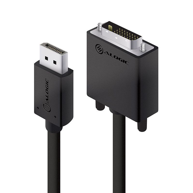 Alogic ACTIVE DisplayPort to DVI-D Cable with 4K Support Male to Male - Elements