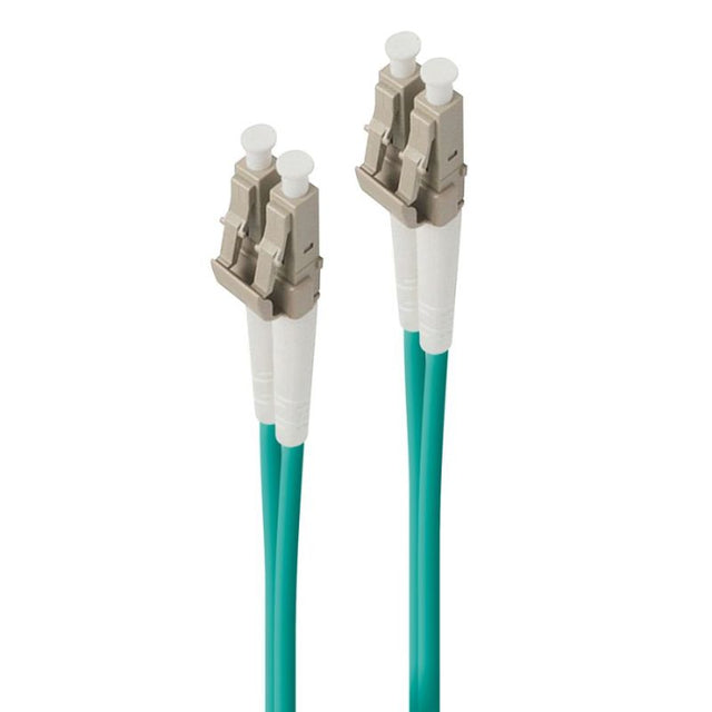 Alogic 3m LC-LC 10GbE OM3 duplex fibre cable for high-speed data transfer, featuring LSZH jacket and minimal attenuation.