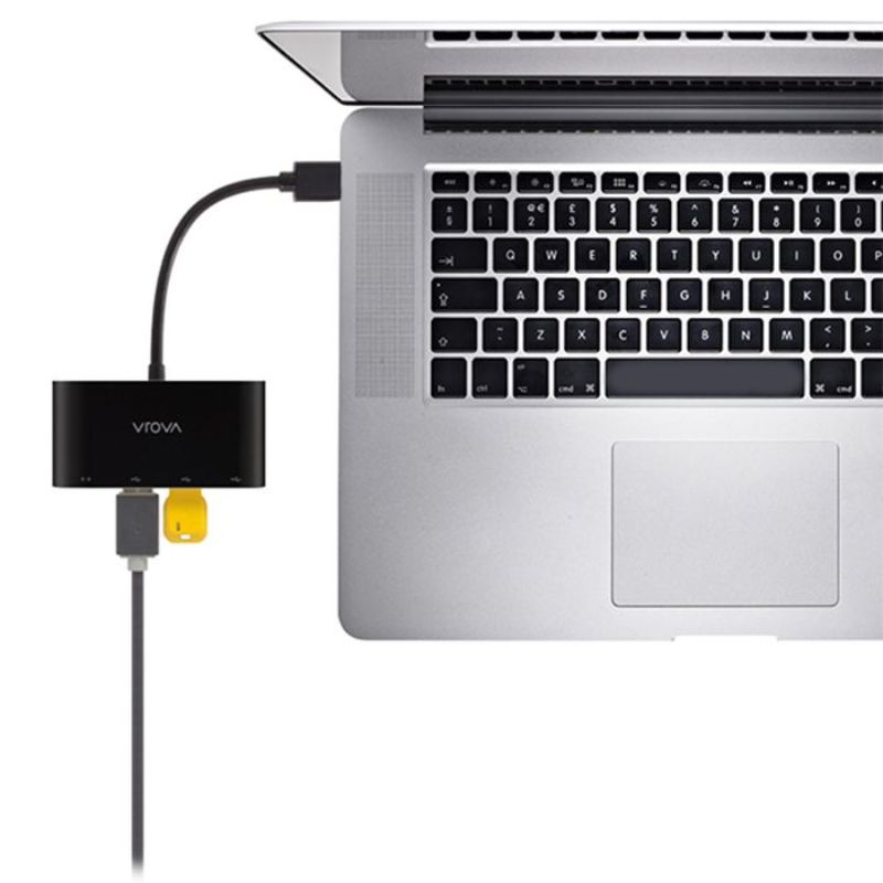 Alogic USB 3.0 hub with 3 ports and Gigabit Ethernet for fast data transfer and stable wired internet connectivity.