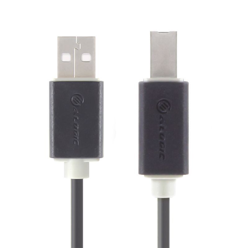 Alogic USB 2.0 Type A to B cable for reliable connections with fast data transfer, ideal for printers and external devices.