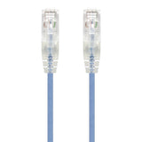 Alogic Blue Ultra Slim Cat6 Network Cable, UTP, 28AWG - Series Alpha - 1m - Comm