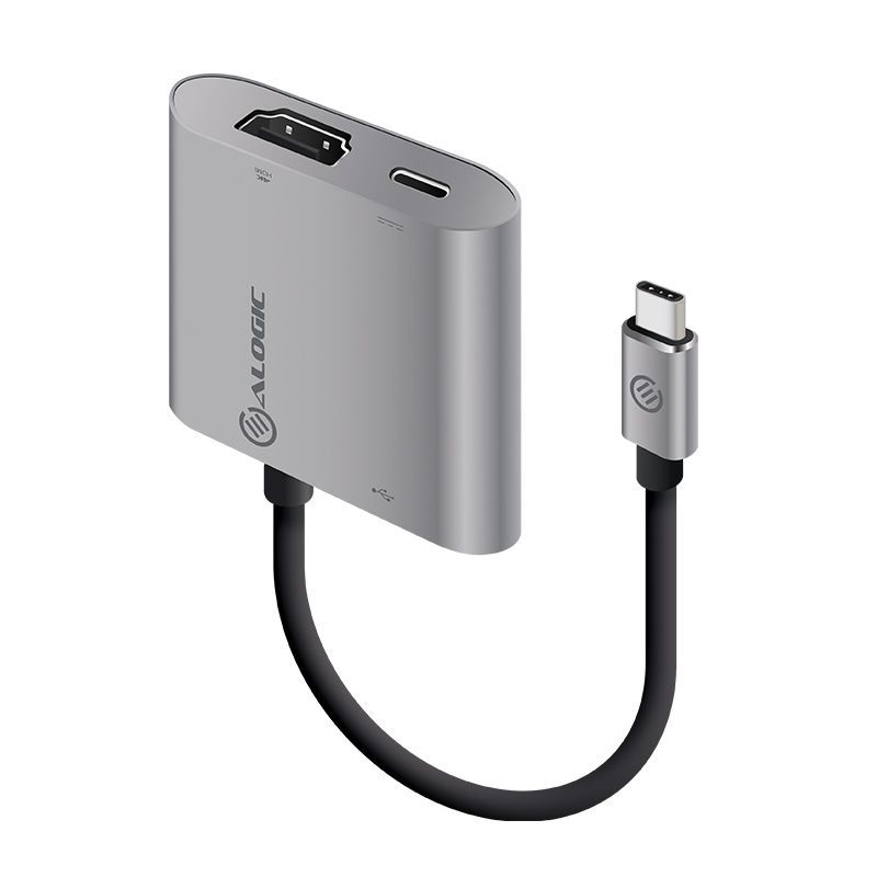 Alogic USB-C MultiPort Adapter with HDMI 4K/USB 3.0/USB-C with Power Delivery -