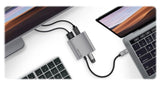 Alogic USB-C MultiPort Adapter showcasing HDMI 4K output, multiple USB 3.0 ports, and Power Delivery for seamless connectivity.