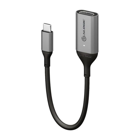 Alogic Ultra USB-C to HDMI adapter, 15cm, supports 4K 60Hz for seamless video output from devices to displays.