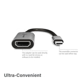 Alogic Ultra 15cm USB-C to HDMI Adapter, 4K 60Hz, connects USB-C devices to HDMI for vibrant visuals and seamless streaming.