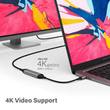 Alogic Ultra 15cm USB-C to HDMI Adapter, supports 4K 60Hz for seamless video output and easy connectivity.