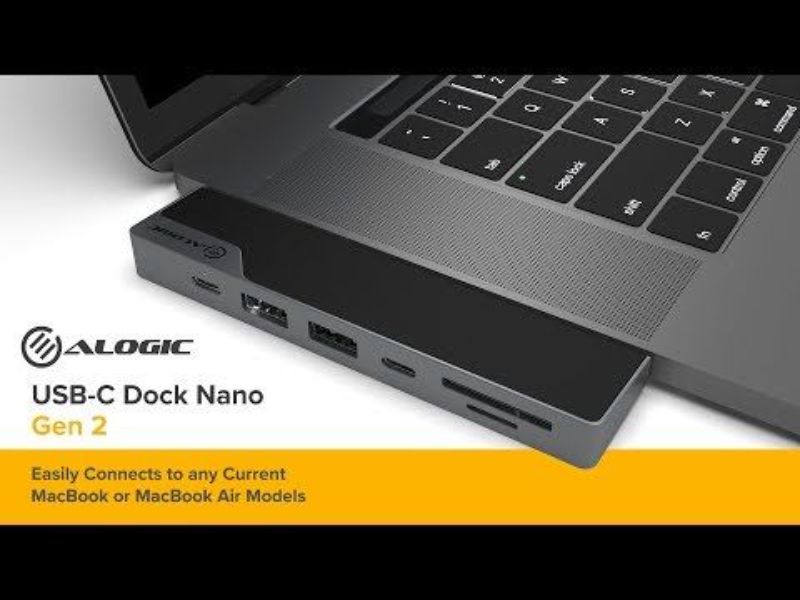 Alogic USB-C MacBook Dock Nano Gen 2 - Space Grey