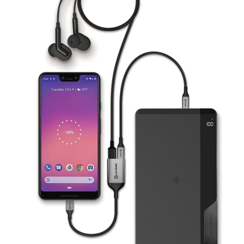Alogic USB-C (Male) to USB-C (Female) Audio and USB-C (Female) Charging Combo Ad