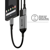 Alogic USB-C (Male) to USB-C (Female) Audio and USB-C (Female) Charging Combo Ad