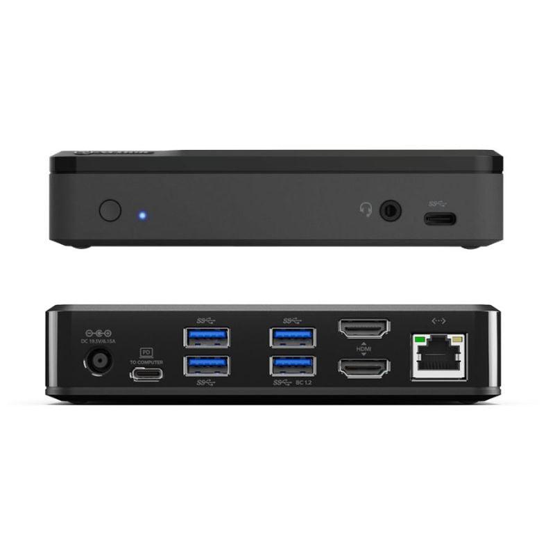 Alogic Universal Twin HD Pro Docking Station with 85W Power Delivery and USB-C &