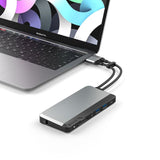 Alogic USB-C Super Dock - 10-in-1 with Dual Display 4K 60Hz Support - SPACE GREY