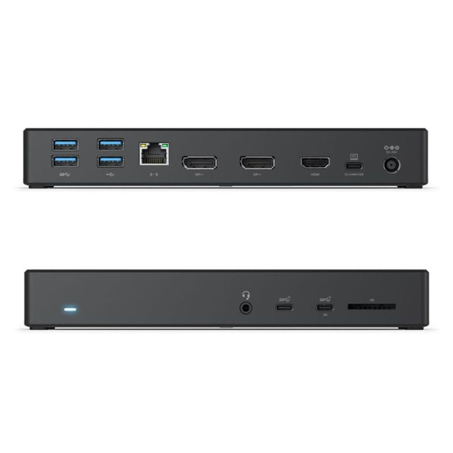 Alogic USB-C docking station with triple display support, 4K resolution, and 100W power delivery for enhanced productivity.