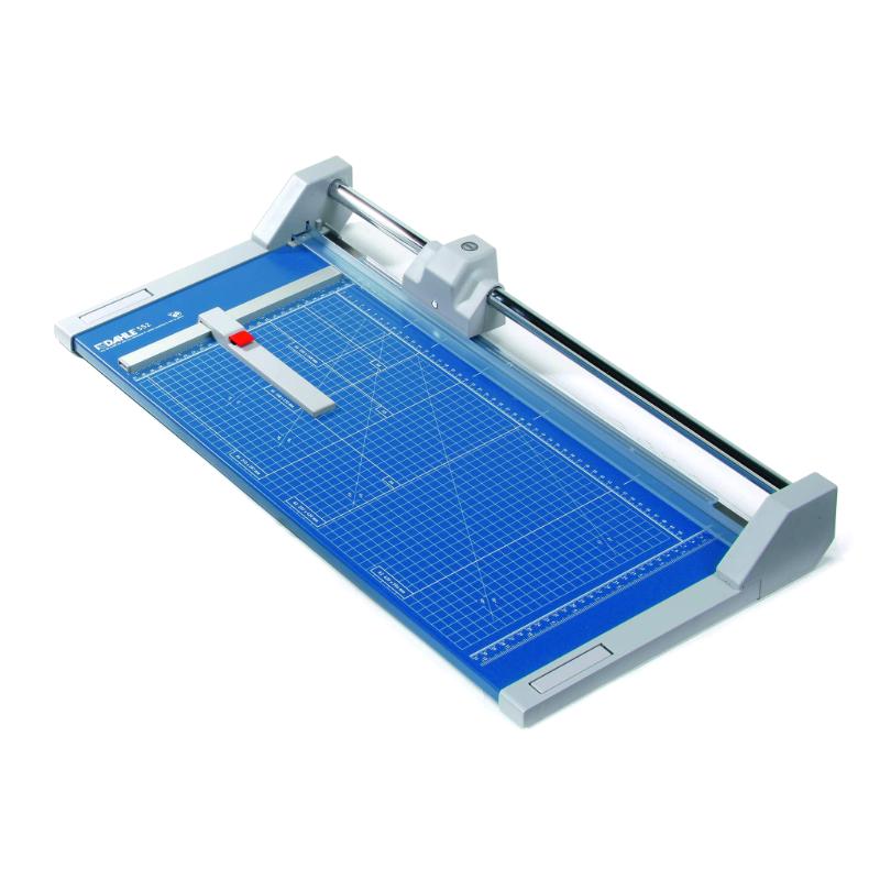 Dahle 552 A3 Metal Trimmer with 510mm cutting length, automatic clamping, and safety features for precise paper cutting.