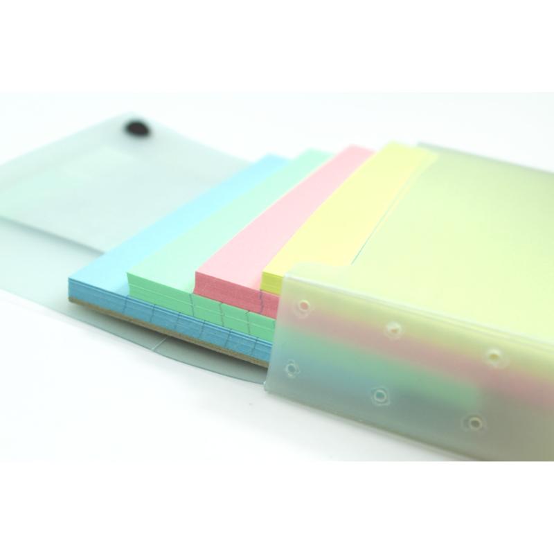 Luxpad Notecards and Carry Case 5x3 Ruled Assorted Colours