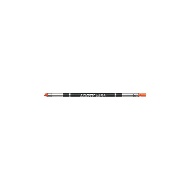 Bright orange Lamy M55 Underliner refill for precision writing and highlighting, compatible with multi-system pens.