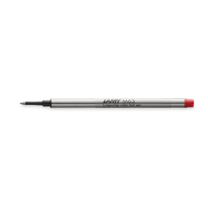 Vibrant red Lamy M63 rollerball ink refill for smooth writing, ideal for LAMY Safari, AL-star, Studio, and 2000 pens.