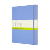 Moleskine Notebook XL Plain Hydrangea Blue Hard