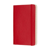 Moleskine Notebook Pocket Scarlet Red Soft Cover Ruled