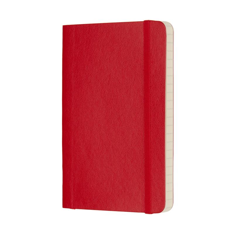 Moleskine Notebook Pocket Scarlet Red Soft Cover Ruled