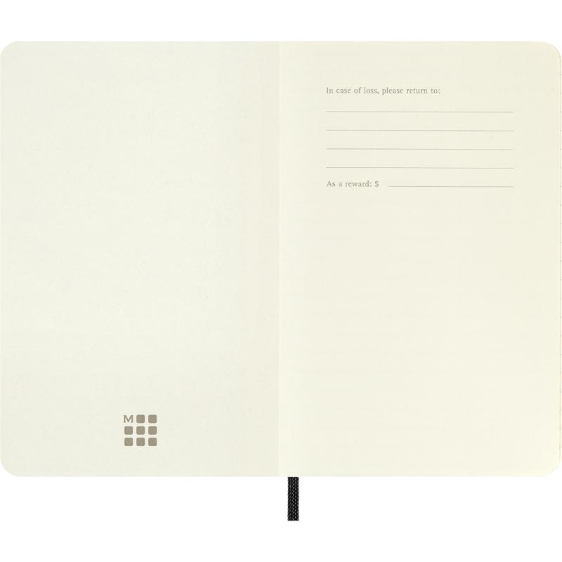 Moleskine Notebook Pocket Ruled Black Soft