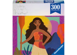 Ravensburger Moana 300pc puzzle featuring vibrant artwork of Moana on her ocean adventure, suitable for ages 9 and up.