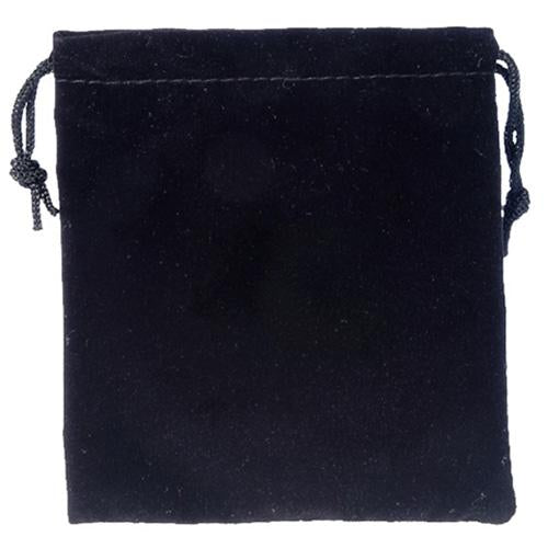 Black Velvet Drawstring Bag
