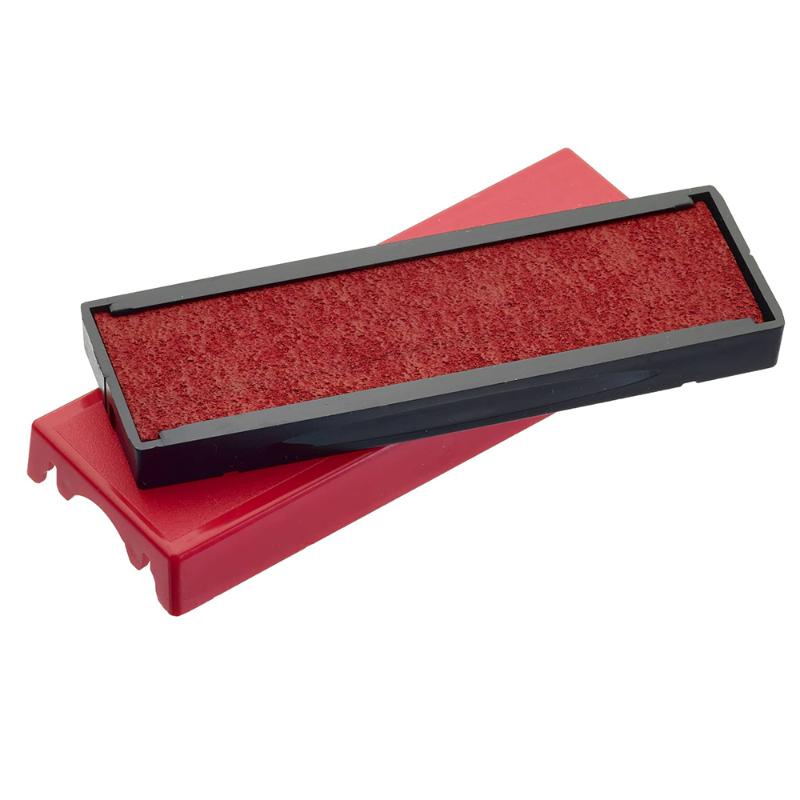 Trodat Pad 6/4918 Red ink pad ensures clean impressions, precise inking, and easy cartridge replacement for professional stamping.