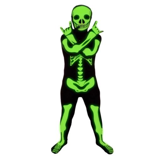 Costume Glow Skeleton Morphsuit Child's 8-10 Years