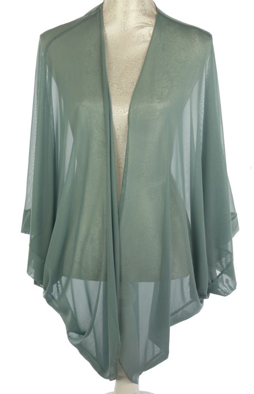 Shrug Cape - Leigh Solid Colour Slate Grey (90cm)