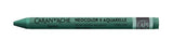 Pack of 10 Caran D’ache Neocolor II Dark Green artist crayons, known for vibrant color and versatility in dry and wet techniques.