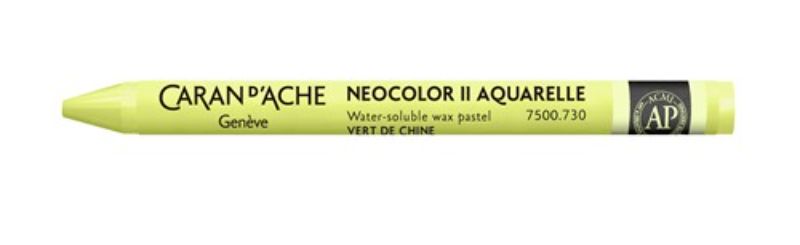 Caran D'ache Neocolor II Aquarelle Pastel Crayons LT CHINESE GREEN