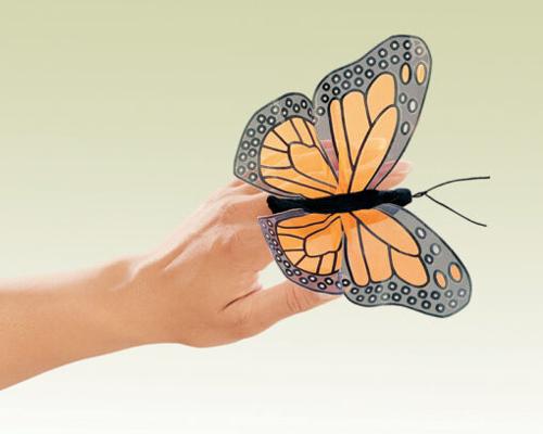 Pack of 6 Mini Monarch Butterfly Finger Puppets